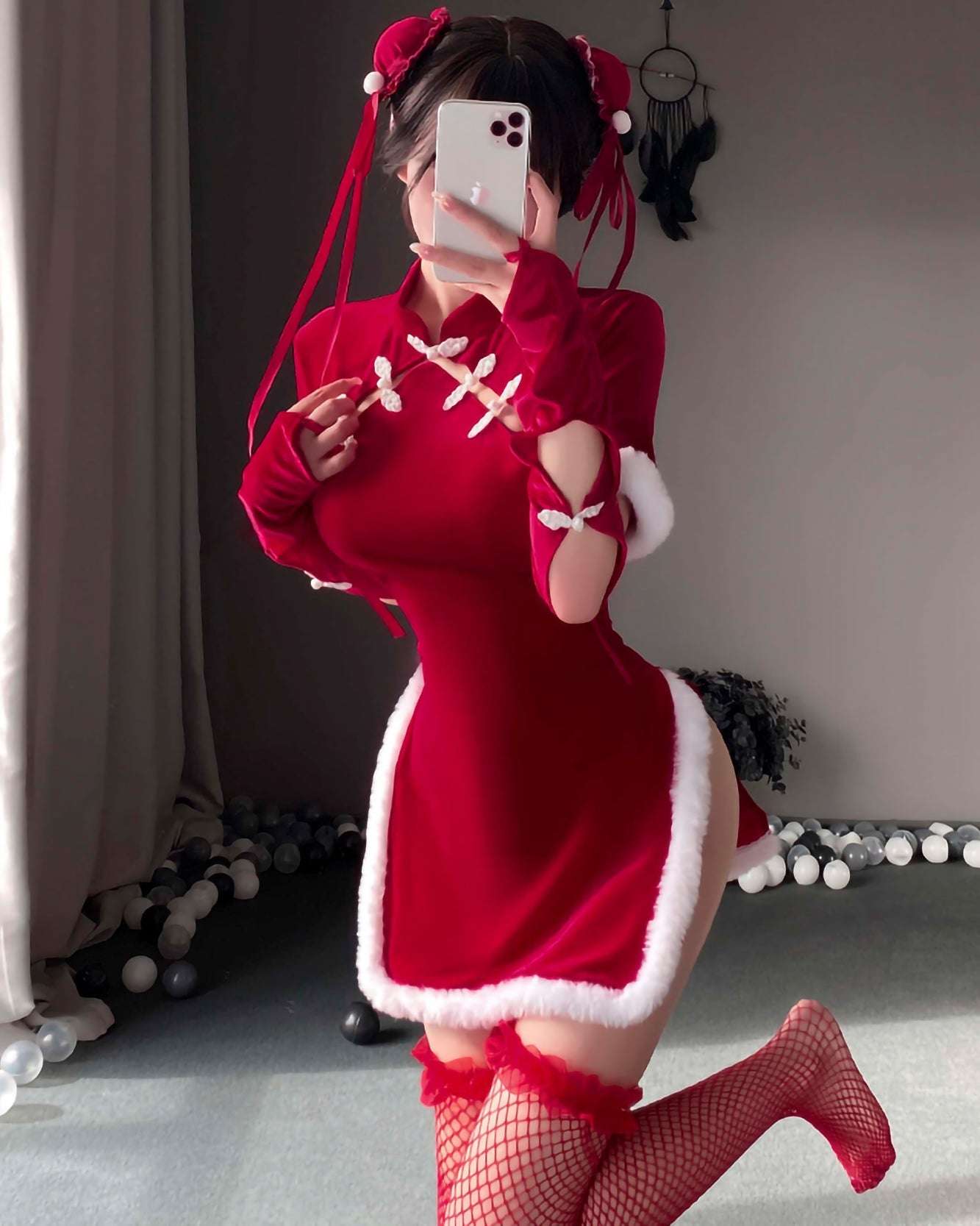 聖誕旗袍裙套裝 BestCouple HongKong