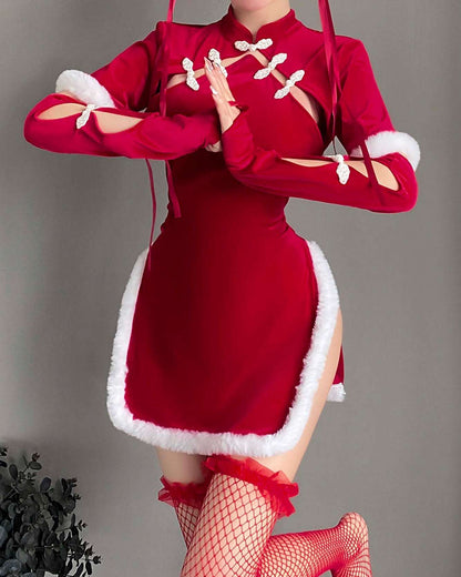聖誕旗袍裙套裝 BestCouple HongKong