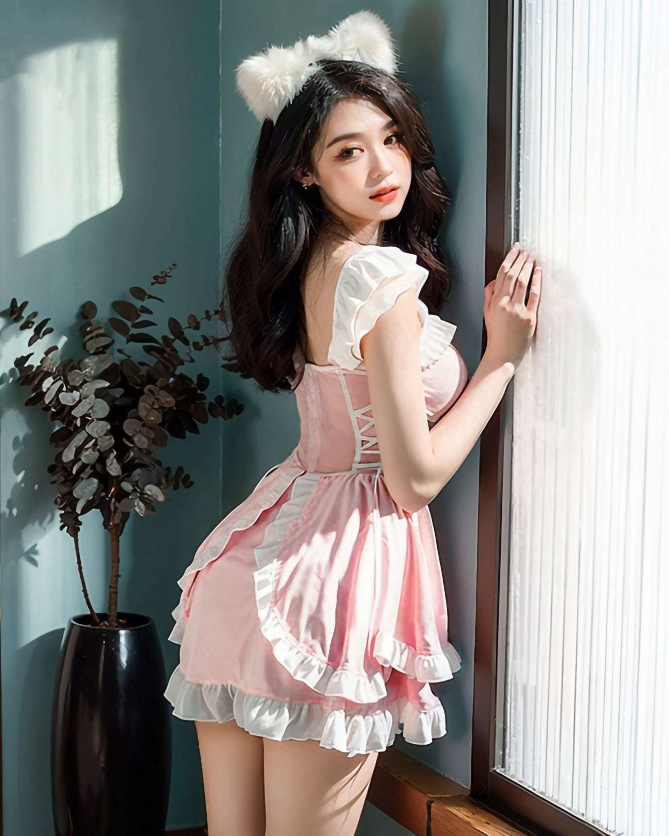 性感網紗透胸甜美女僕套裝 BestCouple HongKong