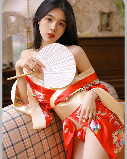 日系印花寬袖和服套裝 - BestCouple.HK